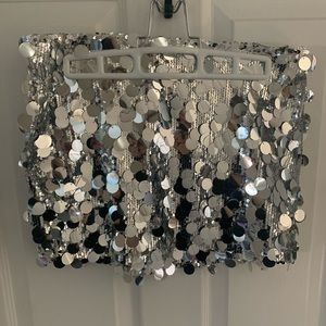 White Fox Disco Fever Sequin Mini Skirt